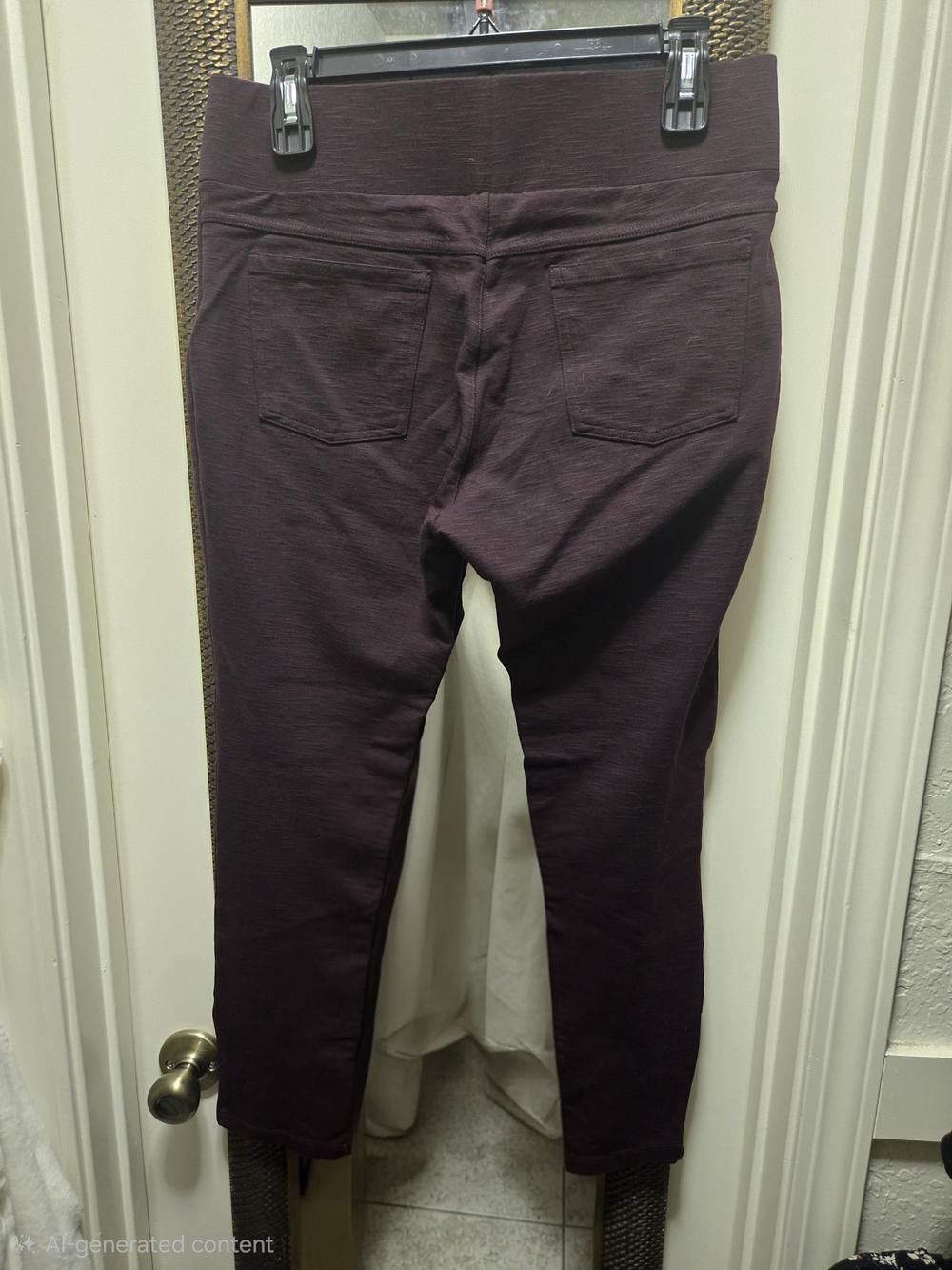 Women's Stretch Slim Pants - Deep Plum